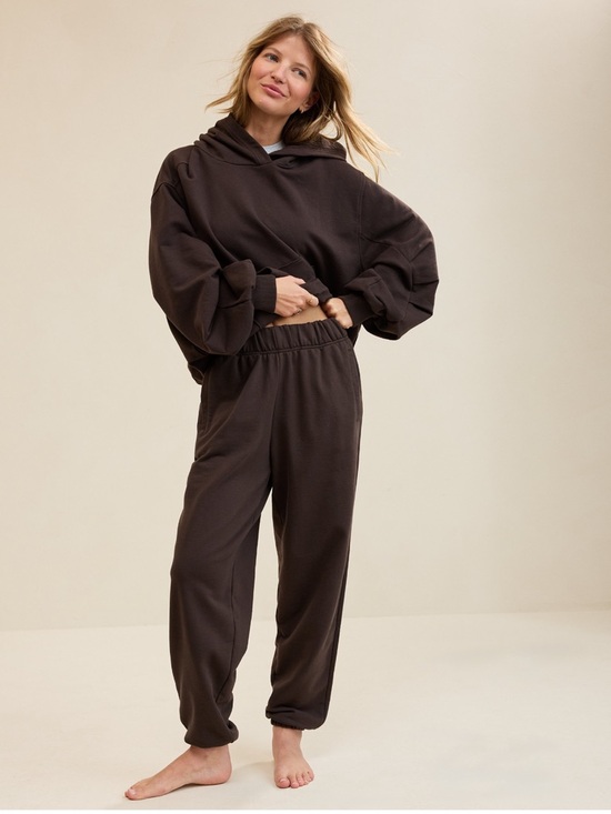 aerie Pants - Aerie | Jet Setter Jogger | Small | Deep Earth Brown